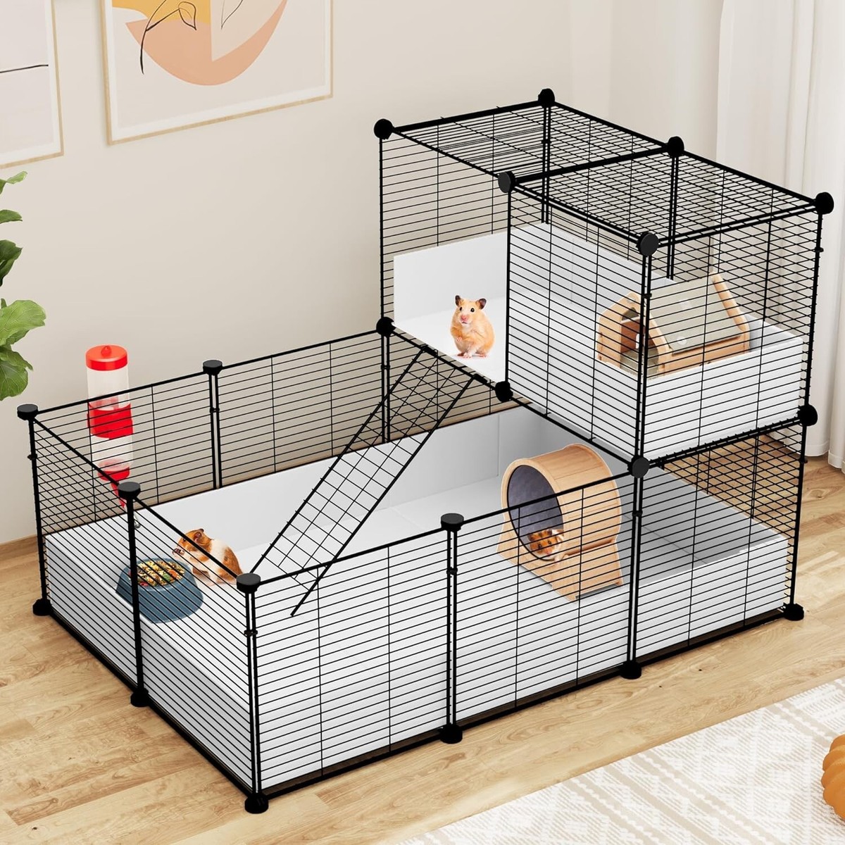 Bedding Rabbit Hutch Fleece Cage Liners For Rabbits Kathson Pcs