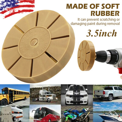 #ad Car Decal Remover Rubber Eraser Wheel Tool for Drill Adhesive Sticker Pinstripe $8.25