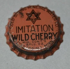 Cork Back Cold Spring Brewing Company Wild Cherry Pop bottle cap Unused