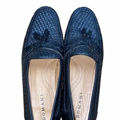 Domani mens black tasseled leather loafers size 13M Domani mens black tasseled leather loafers size 13M | eBay main image 2