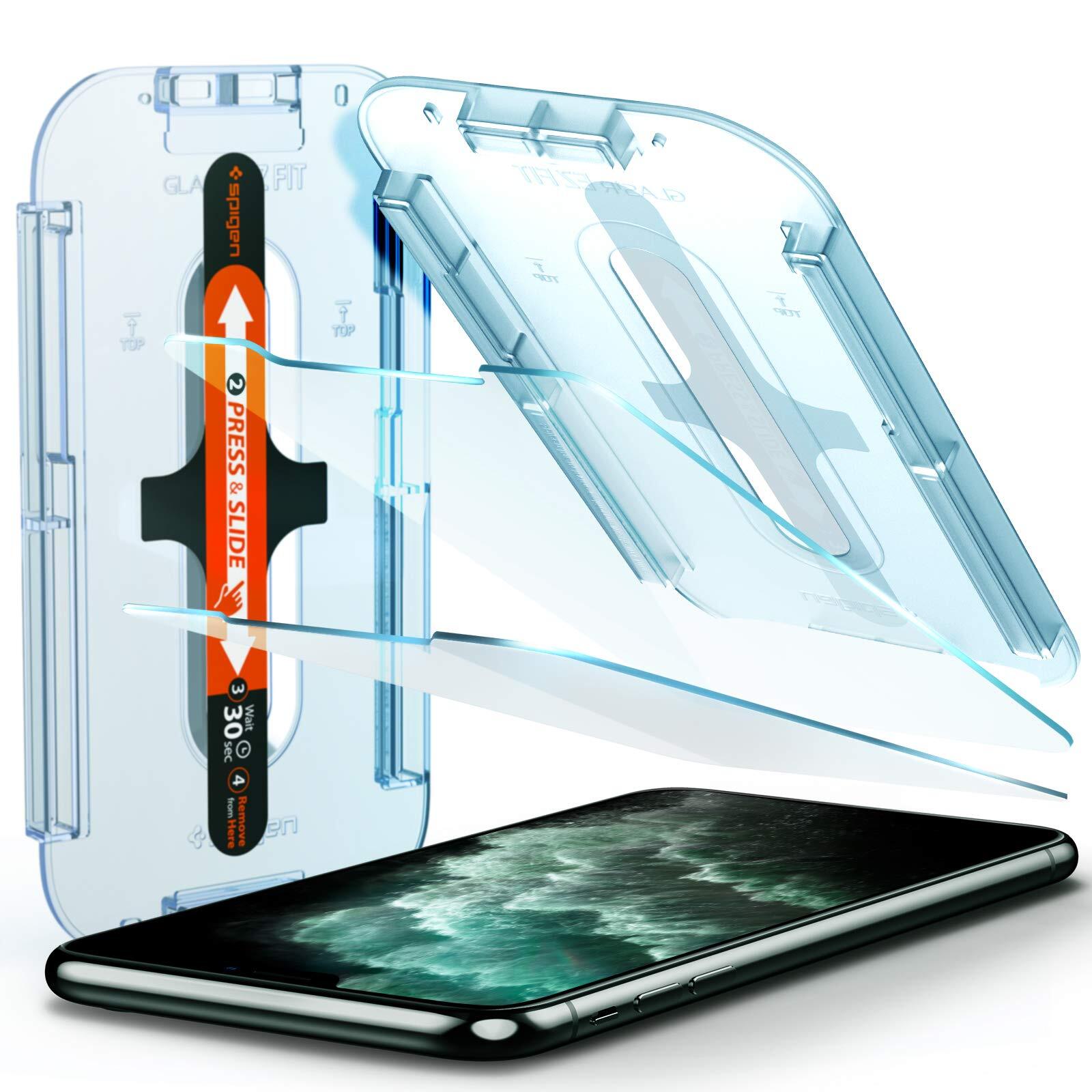 Spigen Glas.TR Ez Fit Vetro Temperato Compatibile con iPhone 11 PRO Max iPhon...