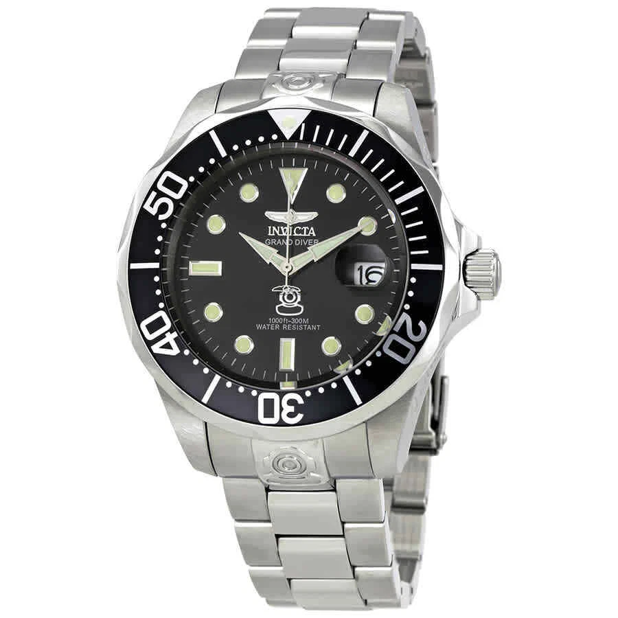 Invicta Pro Diver Grand Diver Automatic Black Dial Men's Watch 3044  843836030441 - Pro Diver, Pro Diver Grand Diver - Jomashop