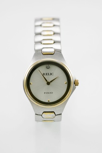 Relic Watch Mens Silver Gold Stainless 