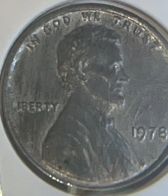 1978 ERROR Wrong Planchette lincoln cent penny NO COPPER L@@k Gr8 $$ See Pics - Image 3 of 4