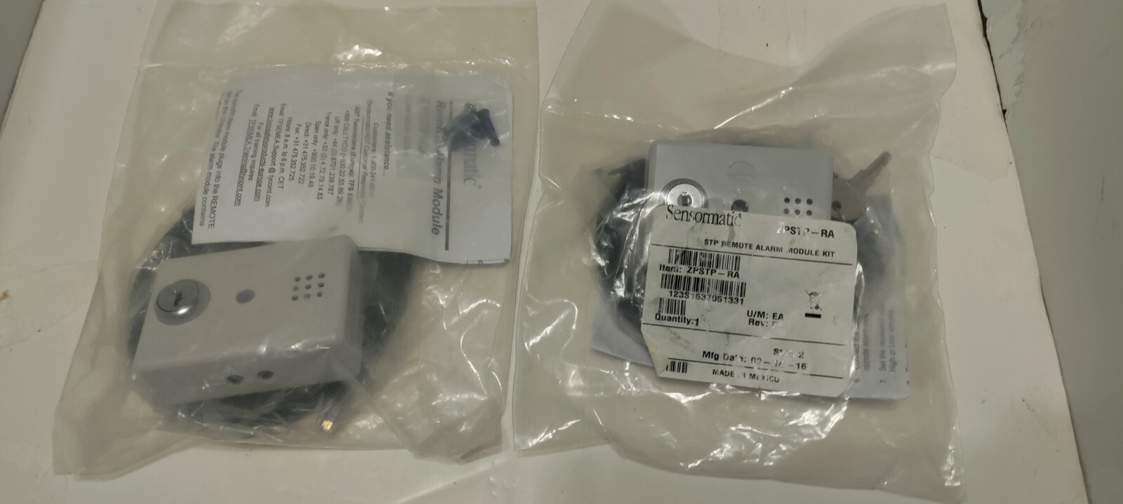 Lot of 2 Sensormatic ZPSTP-RA STP Remote Alarm Module Kit