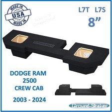 2003 - 2024 Dodge Ram Crew Cab 8" Dual Sub Box Subwoofer Enclosure