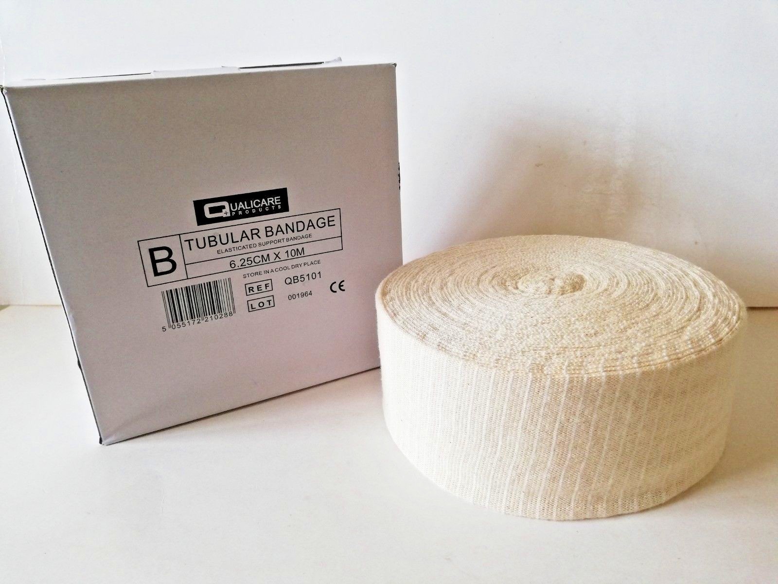 ELASTICATED TUBULAR BANDAGE SIZE B- 6.25CM X 10M -SMALL HANDS AND ARMS- CHILDREN