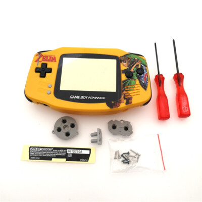 Zelda Series Full Housing Shell Case For Nintendo Game Boy Advance GBA -Yelllow