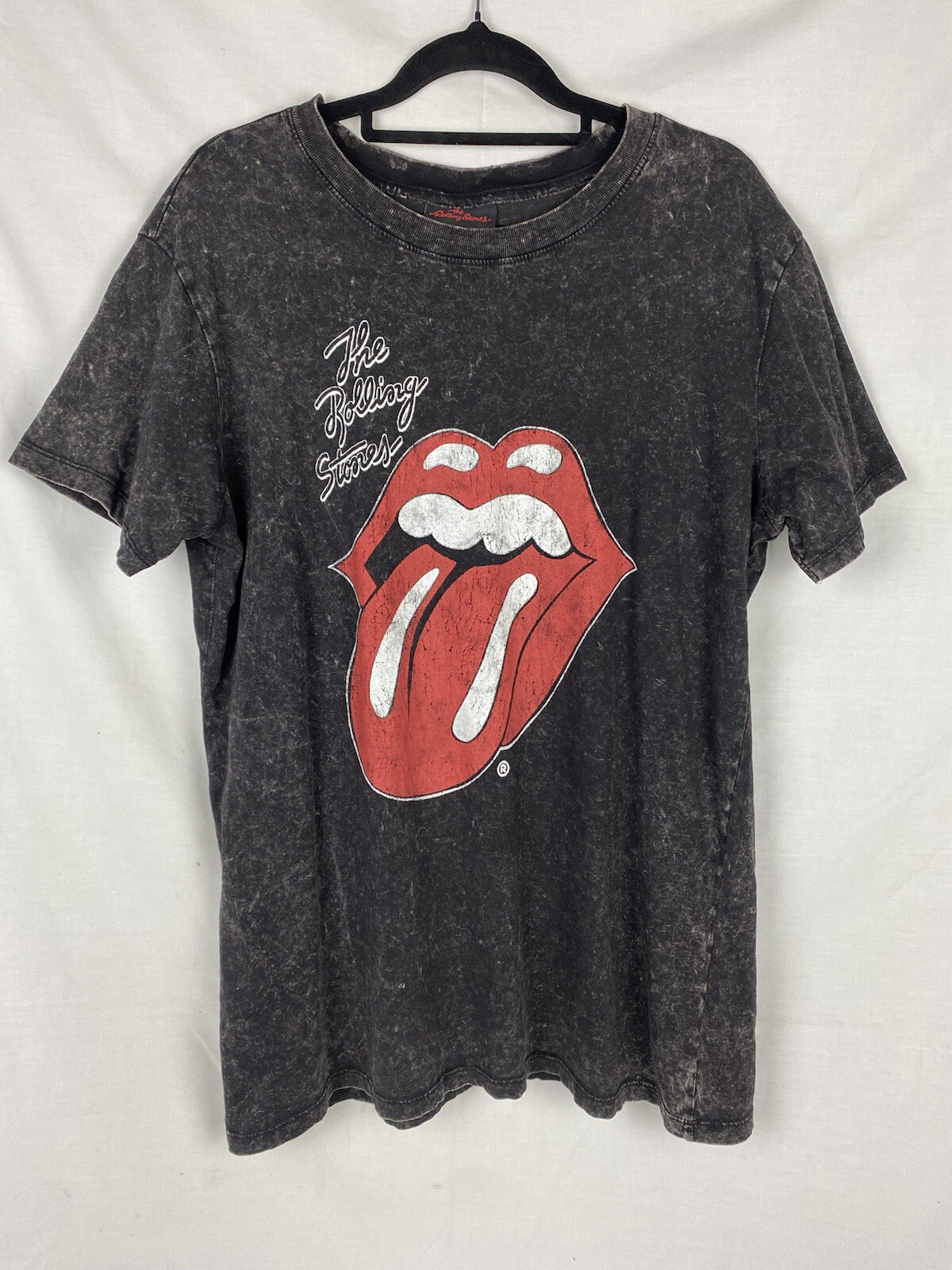 The Rolling Stones T Shirt Mens Large Lips Tongue Logo Music Rock Cotton On