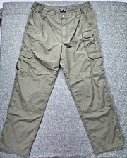 5.11 Pants Mens 38 32 Green Cargo Pockets Tactical Series Elastic