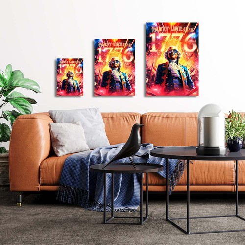 Arte de George Washington - Arte de pared de metal - Arte presidencial 4 de julio | WallSmack - Imagen 3 de 11