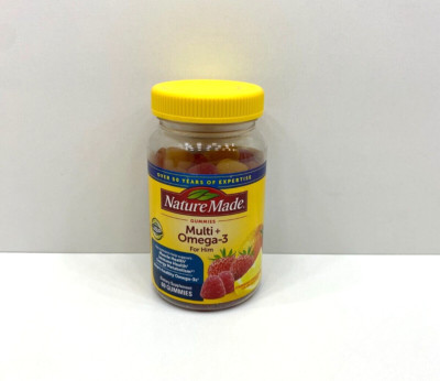 NEW Nature Made Multi + Omega-3 For Him Gummies Supplement SEALED 09/2025