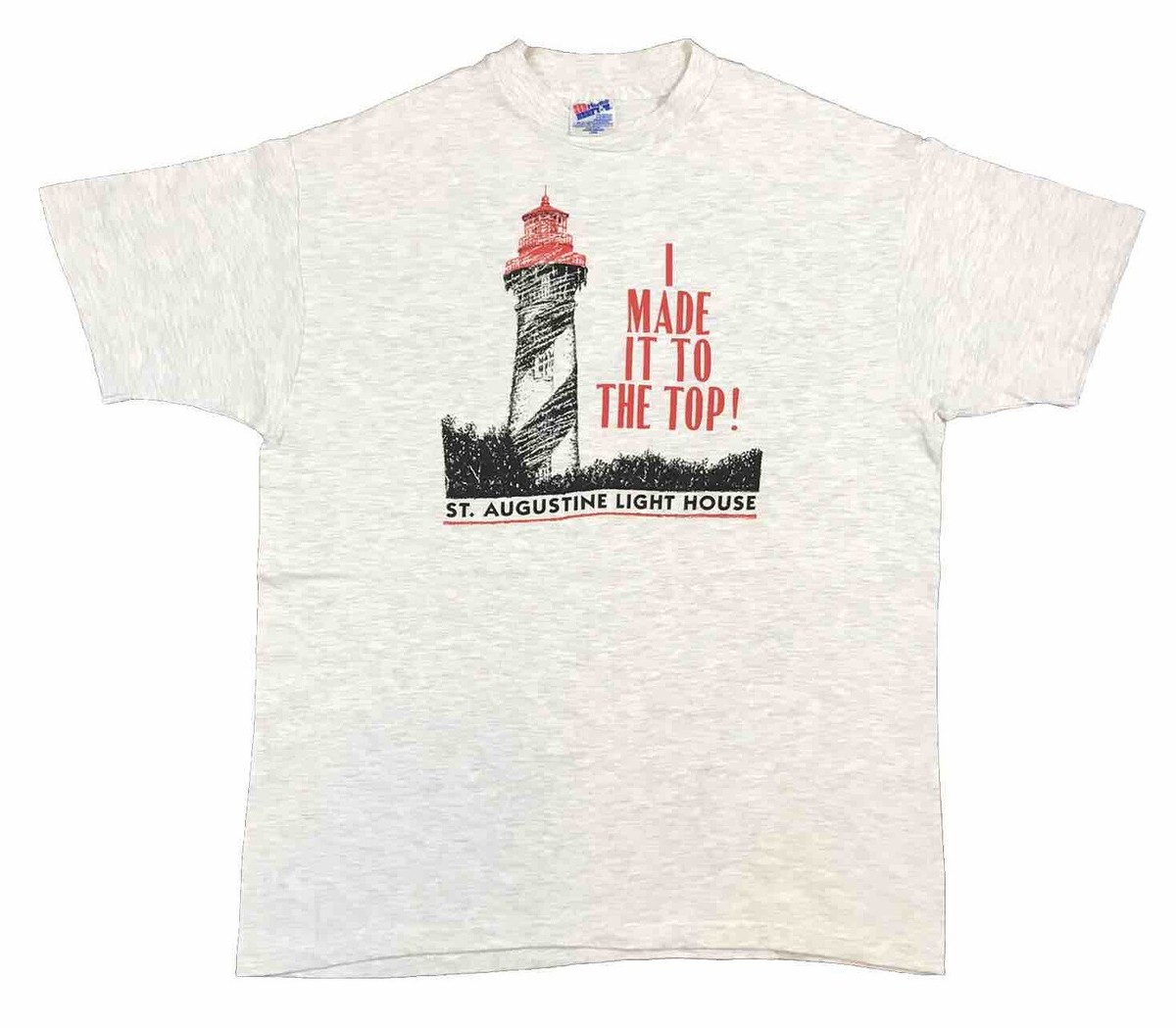 Hanes Beefy-T Men's Vintage 90's St. Augustine Florida Light