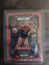 2024 Prizm WNBA Monopoly Celeste Taylor RC #66 Red Millionaire Shimmer #079/100