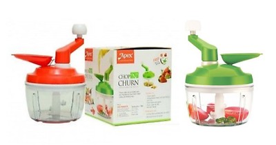 Chop & Churn Gemüse Obst Salat Zerkleinerer Zwiebelhacker Schneider Shakes Öl Gießen