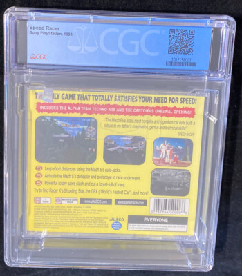 CGC 8.5 A+ SEALED BUT CRACKED PS1 Speed Racer (Sony NEW