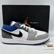 NIKE AIR JORDAN Retro 1 LOW SE SIZE 7y True Blue DQ2514-140 Right Shoe Only