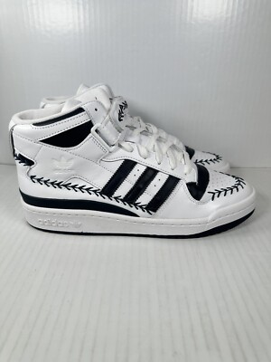 Size 10 adidas Originals Forum Mid White Navy Blue Aaron Judge GY3814 Men s NEW