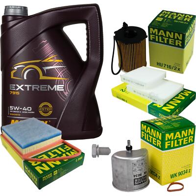 MANN Inspektionspaket 5 L MANNOL Extreme 5W-40 für Citroën C3 II