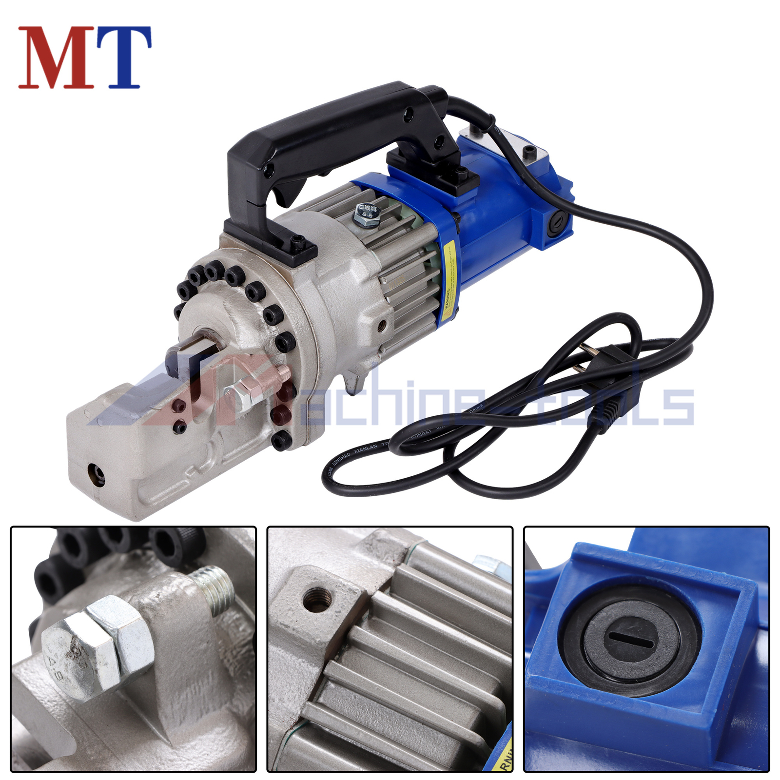 Heavy-Duty Rebar Cutter RC-22 1350W Motor 7/8'' Max Cut Metal Storage Box