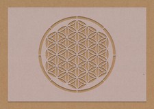 Blume des Lebens Heilige Geometrie Schablone A6 A5 A4 A3 Yoga Hippie