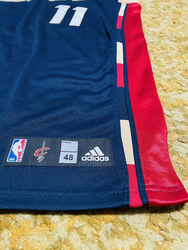 AUTHENTIC CLEVELAND CAVALIERS ZYDRUNUS ILGAUSKAS ALT BLUE JERSEY ADIDAS 48 RARE - Image 3 of 4