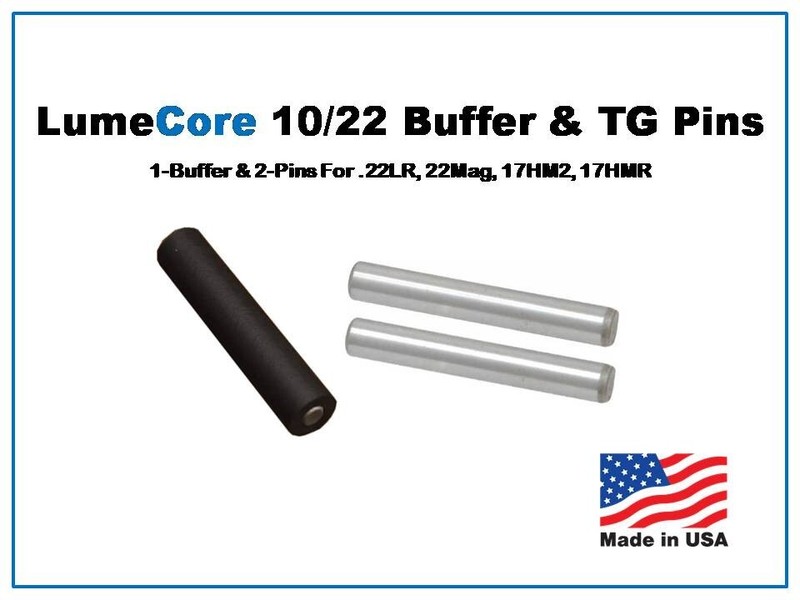 LumeCore Custom Buffer & TG Pins for Ruger 10/22 - NEW!