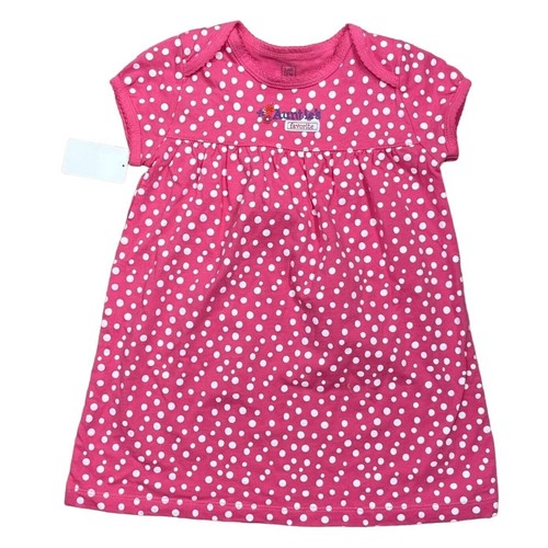 Carter's Just One You Set of 2 Baby Girl Dresses Floral Dots Pink Size 24 Months - Picture 5 of 9