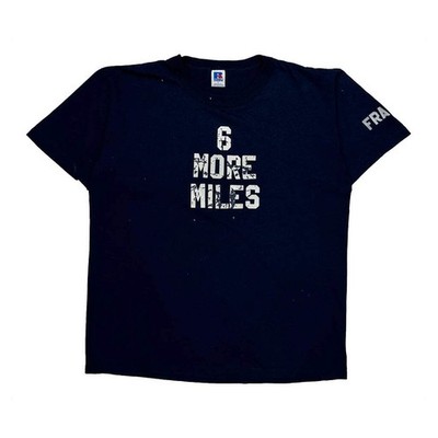 6 More Miles Russell Athletic Single Stitch T-Shirt - Large Navy Baumwolle