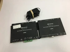 Set of 2 Crestron HD-TX-301-C-E Transmitter & HD-RX-201-C-E Receiver w/ AC