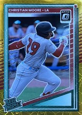 2025 Panini Donruss - Optic Christian Moore #145 Gold Velocity Prizm /10