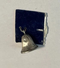 Vintage Leau Sterling Silver 925 Celebration Bell 3D Charm Pendant NOS