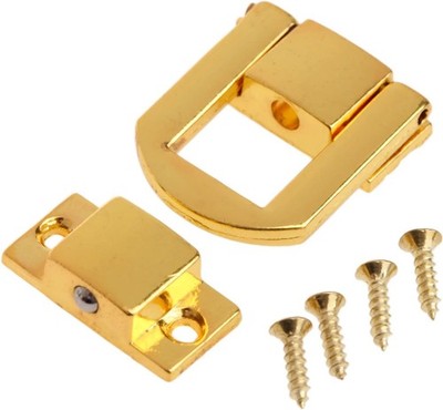 Toggle Catch Lock 0.98''X0.79'' Gold Retro Style Iron Hasp Wood Chest Lock Latch C