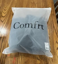 Comfrt Minimalist Hoodie Steel Grey Color Unisex Large L Style No: KJHU46