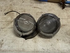 1949-50 Ford Chrome Backup Lights Pair Original Shoebox Coupe Sedan Convertible 1949-50 Ford Chrome Backup Lights Pair Original Shoebox Coupe Sedan Convertible