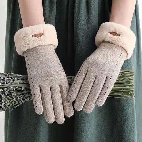 Touch Screen Gloves Full Finger Gloves Fashion Accessories Cashmere Mittens - Picture 3 of 15