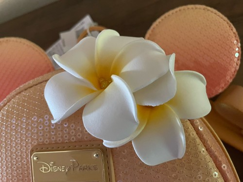 Neu Aulani Disney Loungefly Rucksack rosa/pfirsich Pailletten - Bild 10 von 22