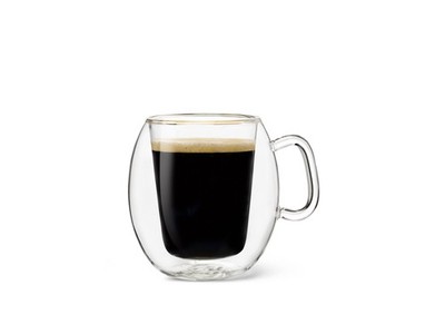 Luigi Bormioli Thermic Suprimo Coffee Mug, 10-1/4-Ounce, 10.3 Ounces, Clear