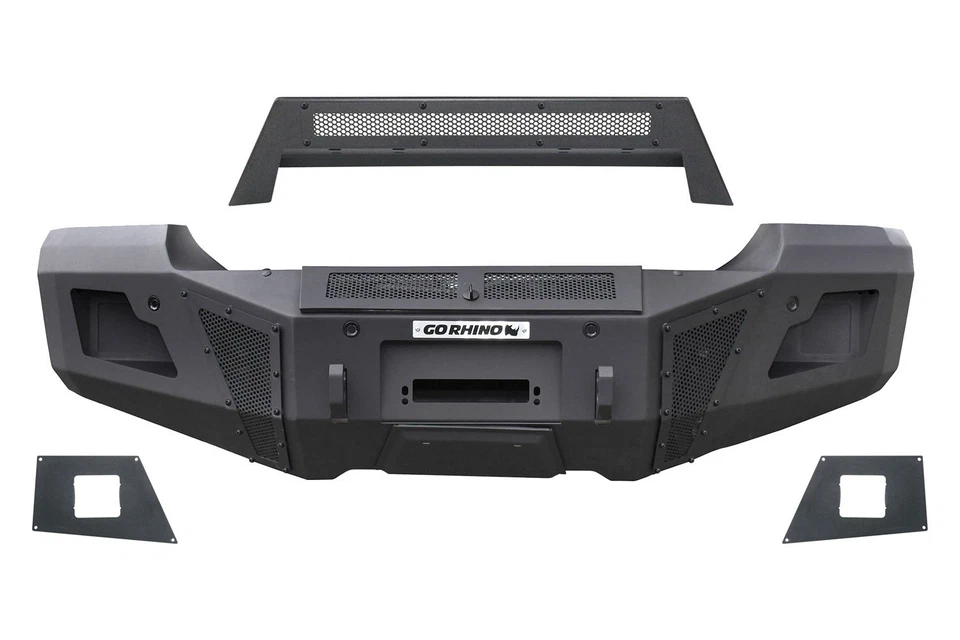 For Chevy Silverado 1500 LTD 22 BR5 / BR6 Textured Black Light Bar Mount — 第 3/4 张图片