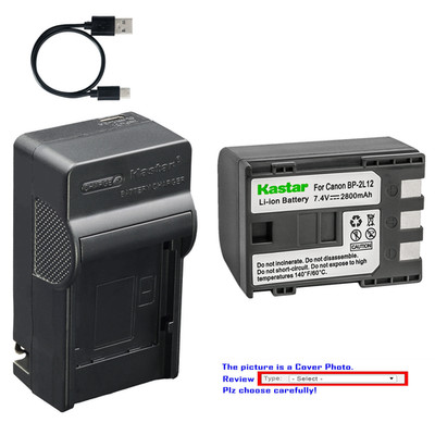 Kastar Battery AC & USB-C Charger for Canon VIXIA HV20 HV30 HV40 HG10 Cameras