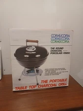 Flash Sale- 14.5'' Charcoal Tabletop Portable Grill, with Removable Lid