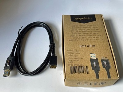 Amazon Basics    2 Stück USB 3.0 Male to Micro B Cable Datenkabel /TOP & OVP