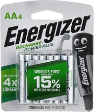 Energizer Rechargeable NiMH Battery AA 1.2 V Power 2000 mAh 4-Blister...