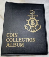 Pu Leather Coin Collecting Album Holds 100 Coins And 30 Bills Waterproof Binder