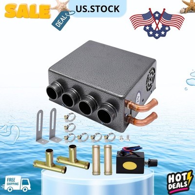 12V Car Auxiliary Heater 4 Port Underdash Defrost Heating Compact Universal