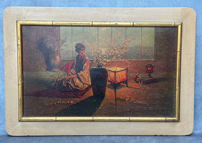 ENDRE KOMAROMI KACZ MADAME BUTTERFLY GEISHA LITHO LITHOGRAPH ASIAN JAPANESE MCM