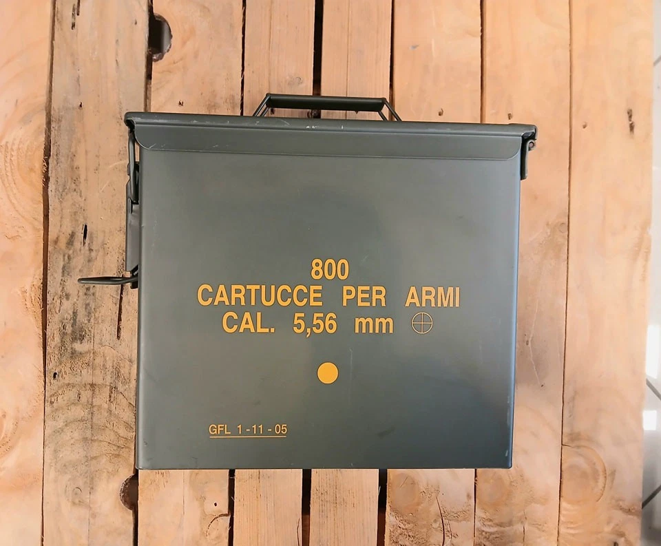 HMF 70010 Cassa per le Munizioni in stile militare USA, Secchio porta Munizioni, Scatola di
