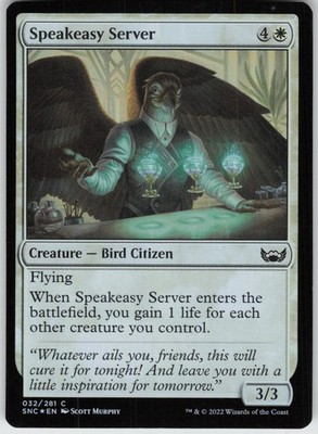 Foil Speakeasy Server 32 Streets of New Capenna C NM