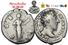 Ancient Roman Empire Coin Silver Denarius Marcus Aurelius 161 180 AD #33582