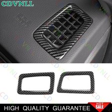 For Honda Accord 9TH 13-2017 Carbon Fiber Dashboard Side Outlet Vent Covrs Trim